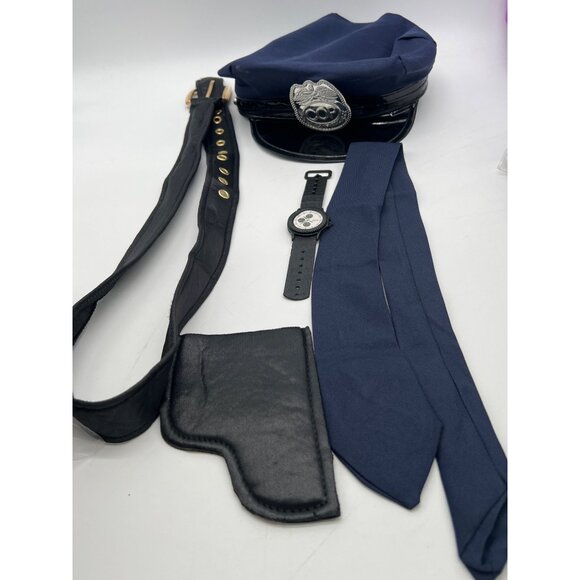 Mens Police Officer Uniform Costume Set Navy Blue Size M By Spooktacular Creatio - Picture 7 of 7